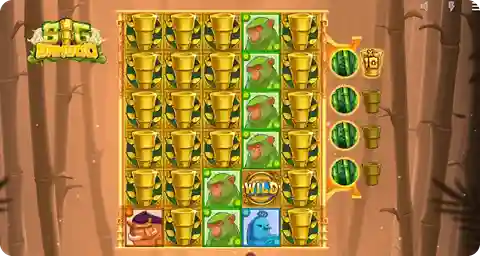 Golden Bamboo feature with mini reels and instant prize symbols in Big Bamboo slot
